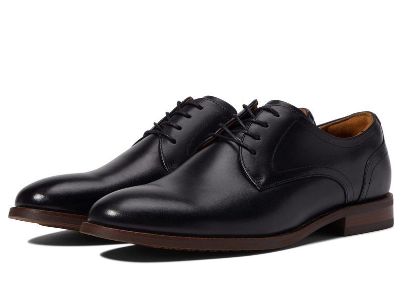 フローシャイム メンズ シューズ オックスフォード Florsheim Rucci Plain Toe Oxford Black Smooth ブラック