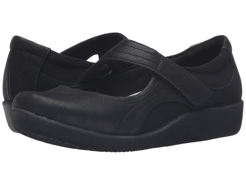 クラークス レディース シューズ サンダル Clarks Sillian Bella Black Synthetic ブラック