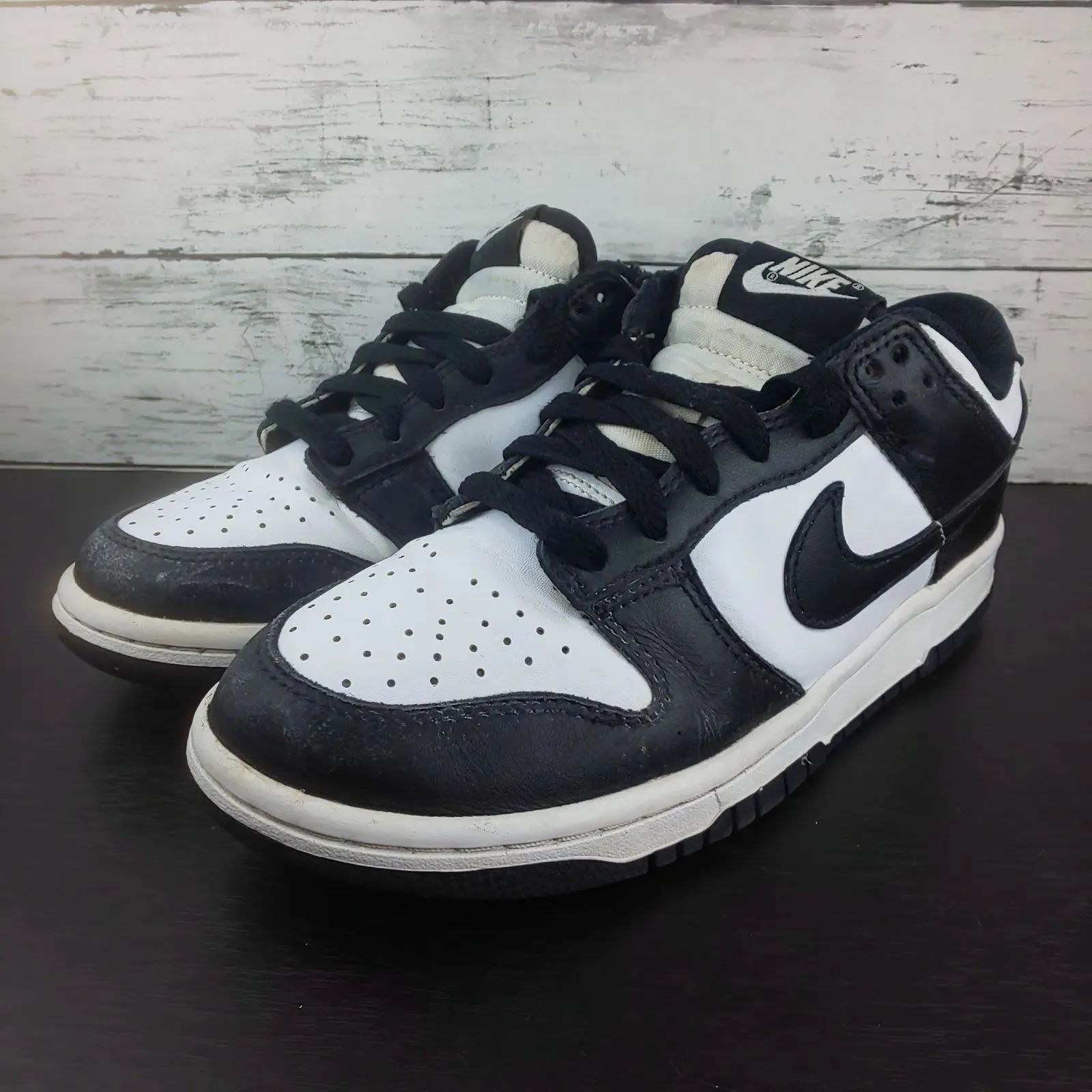 NIKE DUNK LOW GS ナイキ ダンク ロー ジーエス ブラック ホワイト 白 
