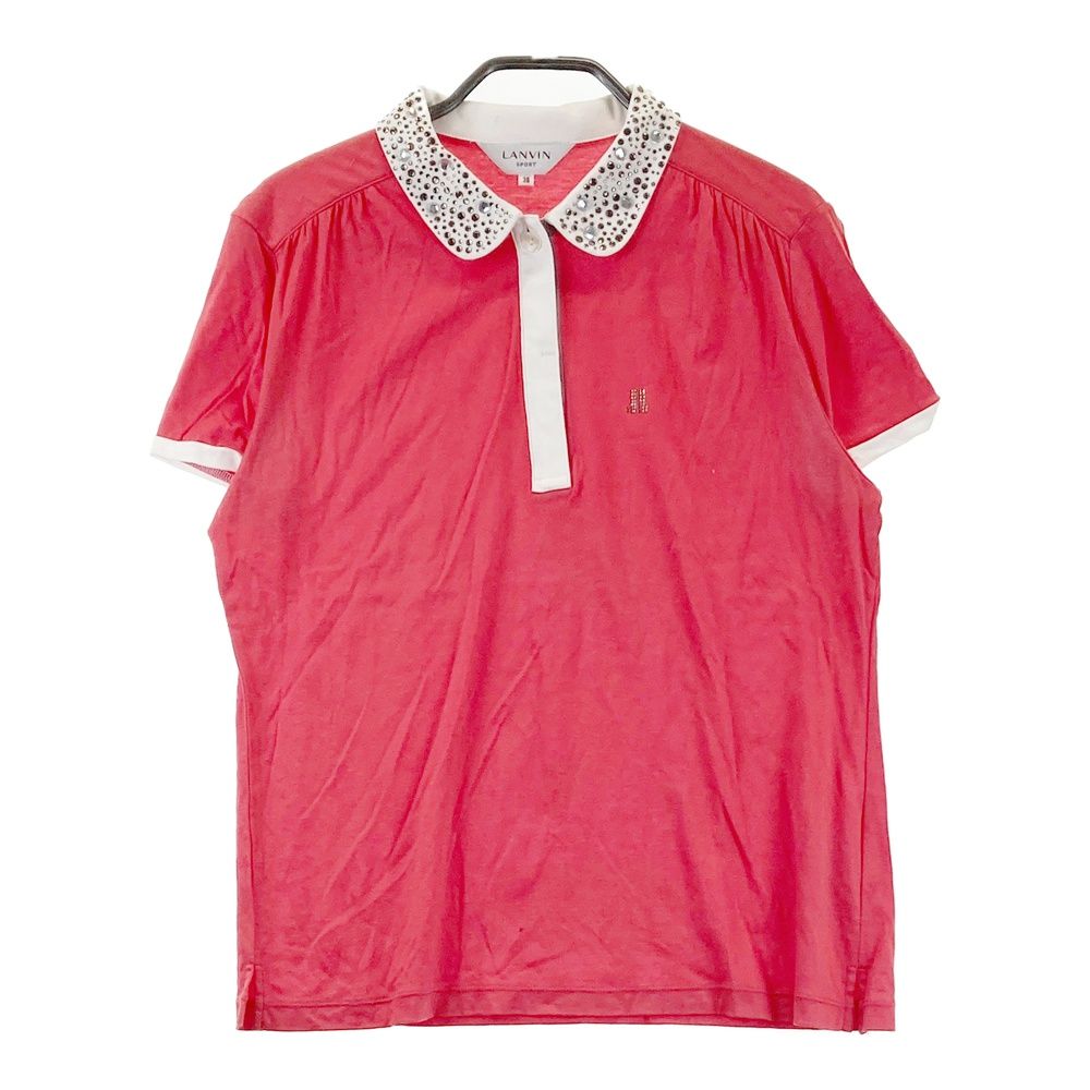 サイズ：38 LANVIN SPORT ランバン スポール 半袖ポロシャツ ストーン