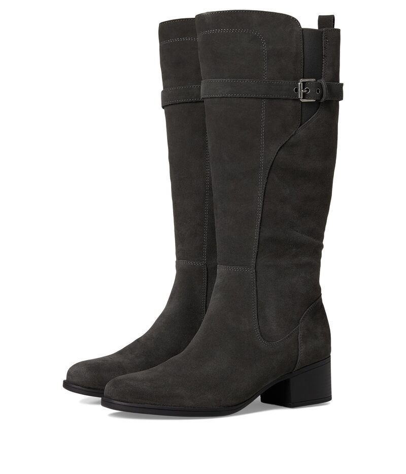 ナチュライザー レディース シューズ ブーツ・レインブーツ Naturalizer Kenna Knee High Boots Grey Suede グレー