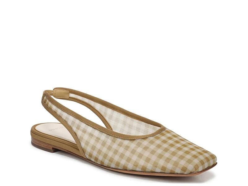 ヴィンス レディース シューズ パンプス VinceDaphne Flat Womens BeigeWhite Gingham ホワイト