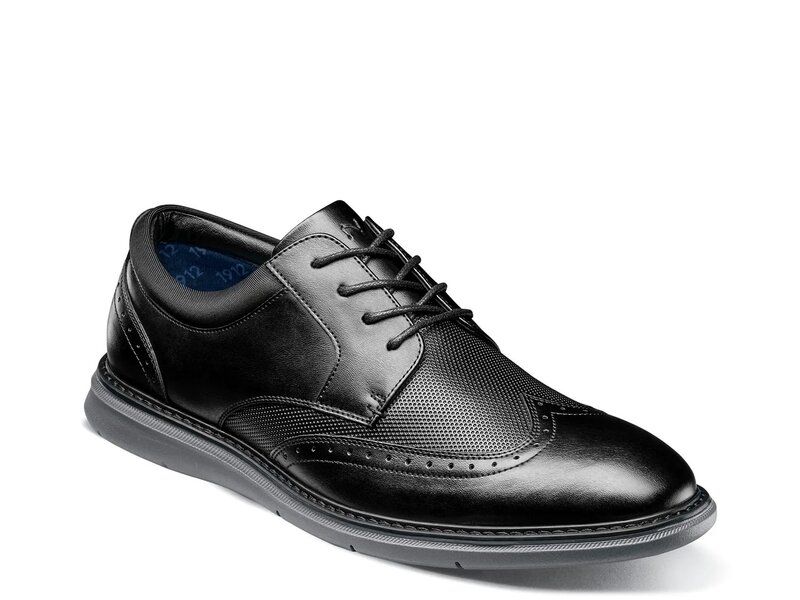 ノンブッシュ メンズ シューズ オックスフォード ウィングチップ Nunn Bush Chase Wingtip Oxford Black ブラック