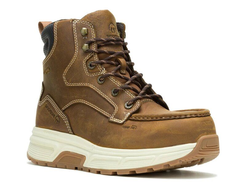 ウルヴァリン メンズ シューズ ブーツ・レインブーツ Tシャツ ブーツ Wolverine Ride Performance Wedge Waterproof CarbonMax Steel Toe