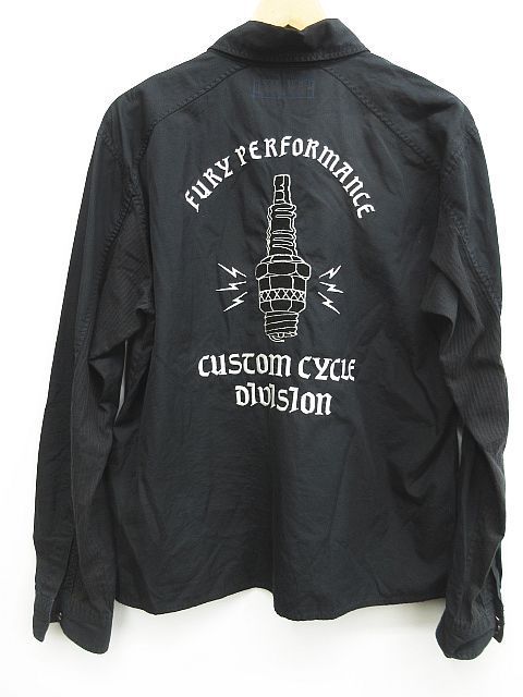 NEIGHBORHOOD ワークシャツ バックプリント ブラック 長袖 S NEIGHBORHOOD ネイバーフッド ワークシャツ シャツ バックプリント