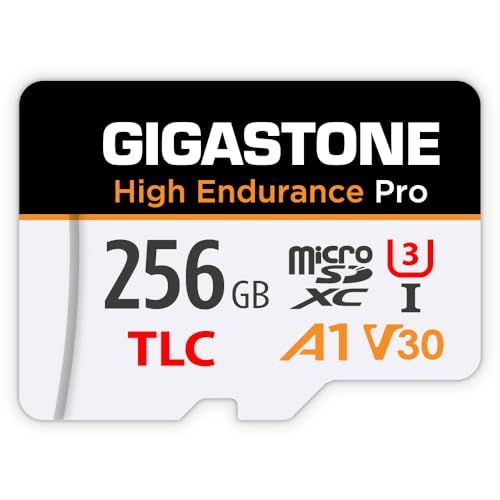 【5年データ復旧・無償交換保証】GIGASTONE マイクロsdカード 256GB High Endurance Pro microSDXC UHS-1 A1 V30 U3 C10 100MB/s TLC 高耐久 4K UHD ビデオ撮影 防 d6712beb