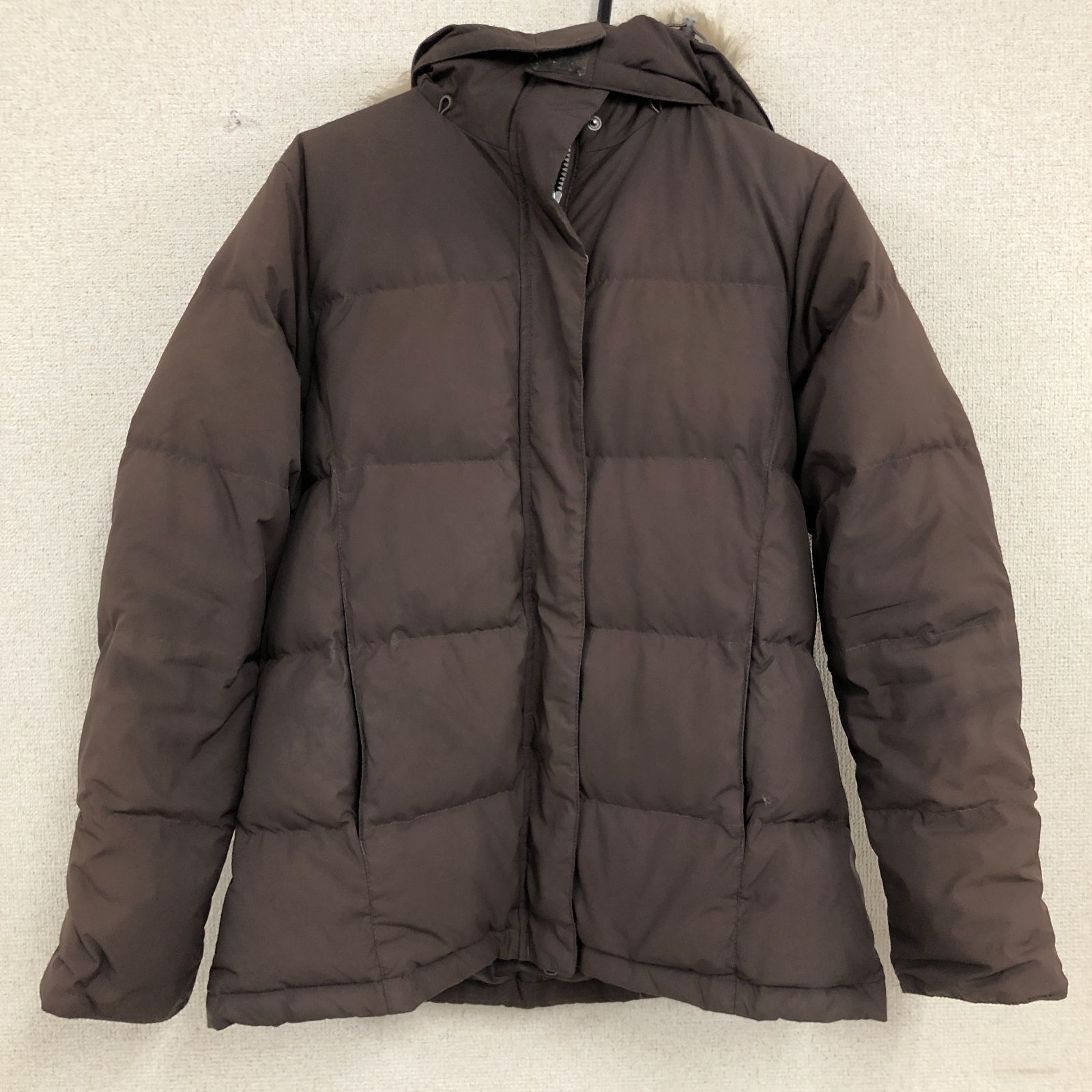 L.L.Bean エルエルビーン ダウンジャケット レディース Sサイズ ブラウン フード付き アウター 26f菊DO