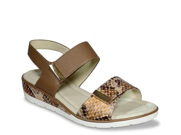 ダイビッドテイト レディース シューズ サンダル David Tate Civic Wedge Sandal Taupe トープ