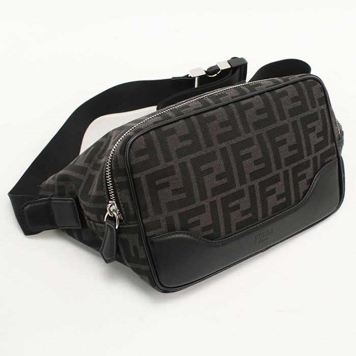 FENDI フェンディ ズッカ 7VA526 ボディバッグ/ジャガード【中古】 メンズ