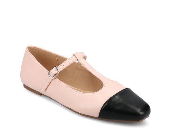 ジャーニー レディース シューズ パンプス Journee Theah Mary Jane Flat Light Pink ピンク