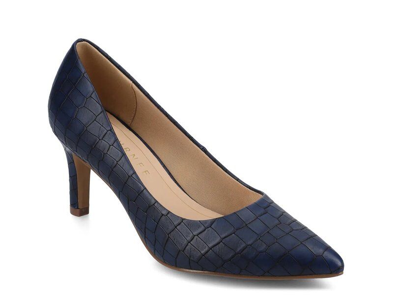 ジャーニー レディース シューズ パンプス Journee Scylee Pump Blue Croc Print ブルー