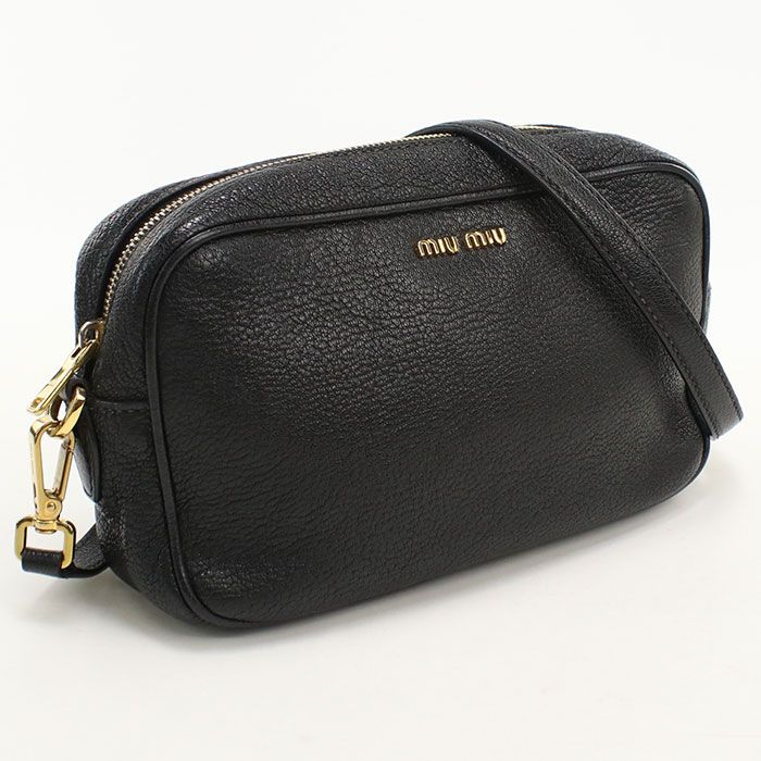 MIUMIU(OUTLET) ミュウミュウ アウトレット 斜め掛け ショルダーバッグ レザー【中古】 レディース