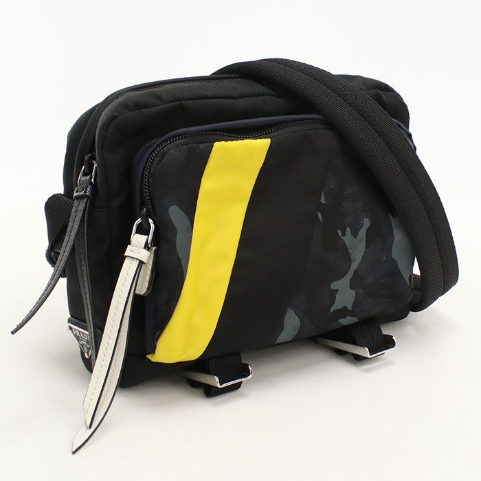 PRADA プラダ 2VH043 斜め掛け ショルダーバッグ ナイロン【中古】 メンズ