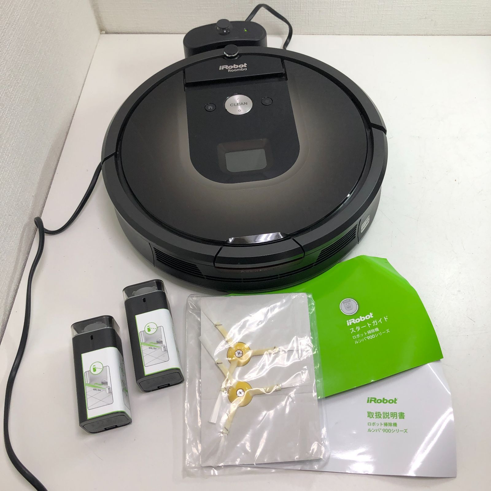 iRobot アイロボット ルンバ 980 ロボット掃除機 Wi-Fi対応 自動充電 自動再開 カーペットブースト 日本正規品 2017年製 バーチャルウォール付 通電確認済 元箱なし 75055-4-006T