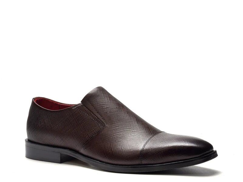 カルロスサンタナ メンズ シューズ スリッポン・ローファー キャップ Carlos by Carlosantana Ecclipse Cap Toe SlipOn Dark Brown ブラウン