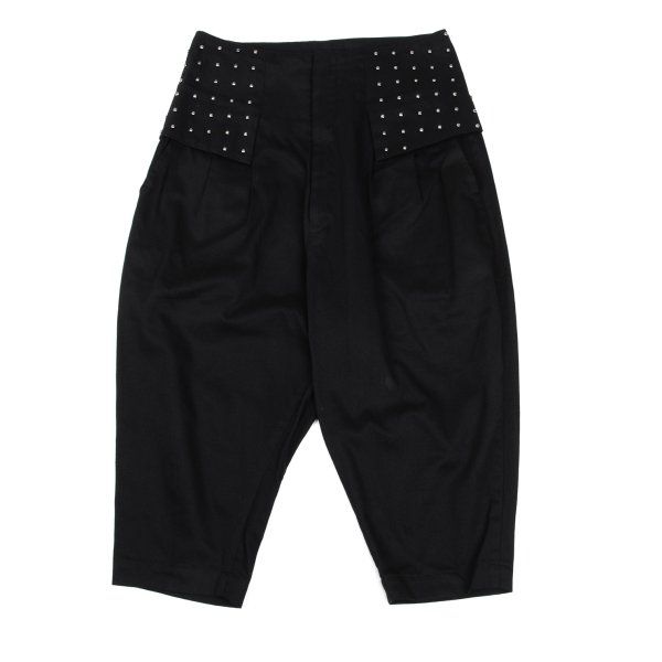 リミフゥLIMI feu コットンスタッズクロップドパンツ 黒S 22,362円