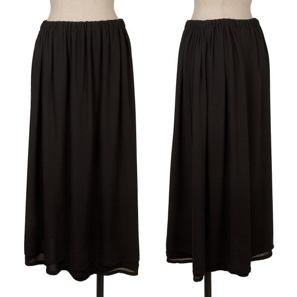 トリココムデギャルソンtricot COMME des GARCONS ポリレイヤードスカート 黒M