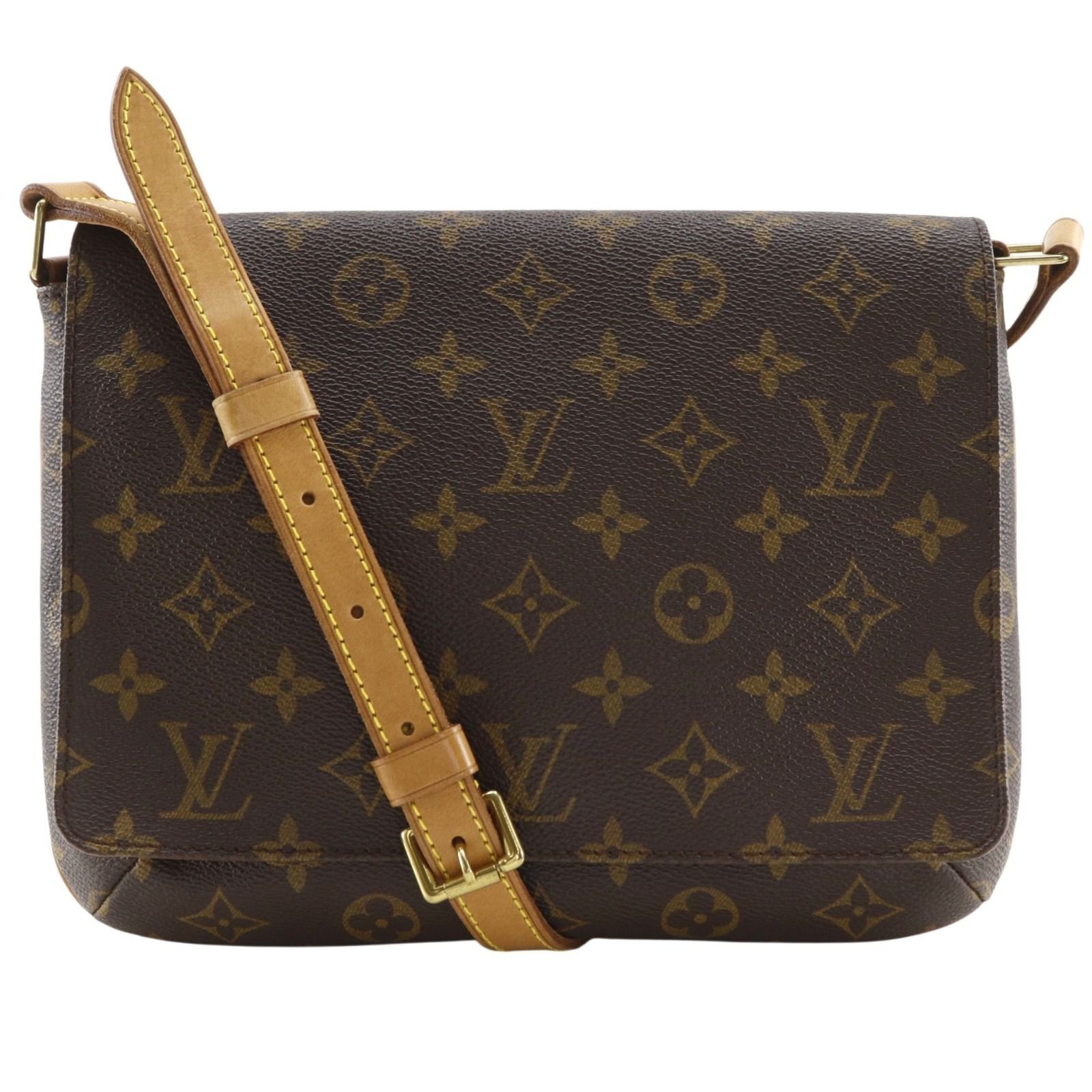 【LOUIS VUITTON】ルイ・ヴィトン ミュゼット・タンゴ ショートショルダー M51257 モノグラムキャンバス 茶 SP0999 レディース ショルダーバッグ