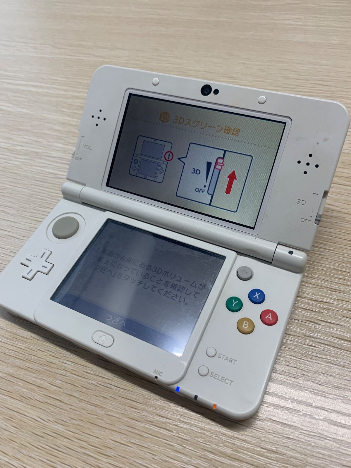 動作確認済み NEWニンテンドー3DS 本体 ホワイト 白 A495③
