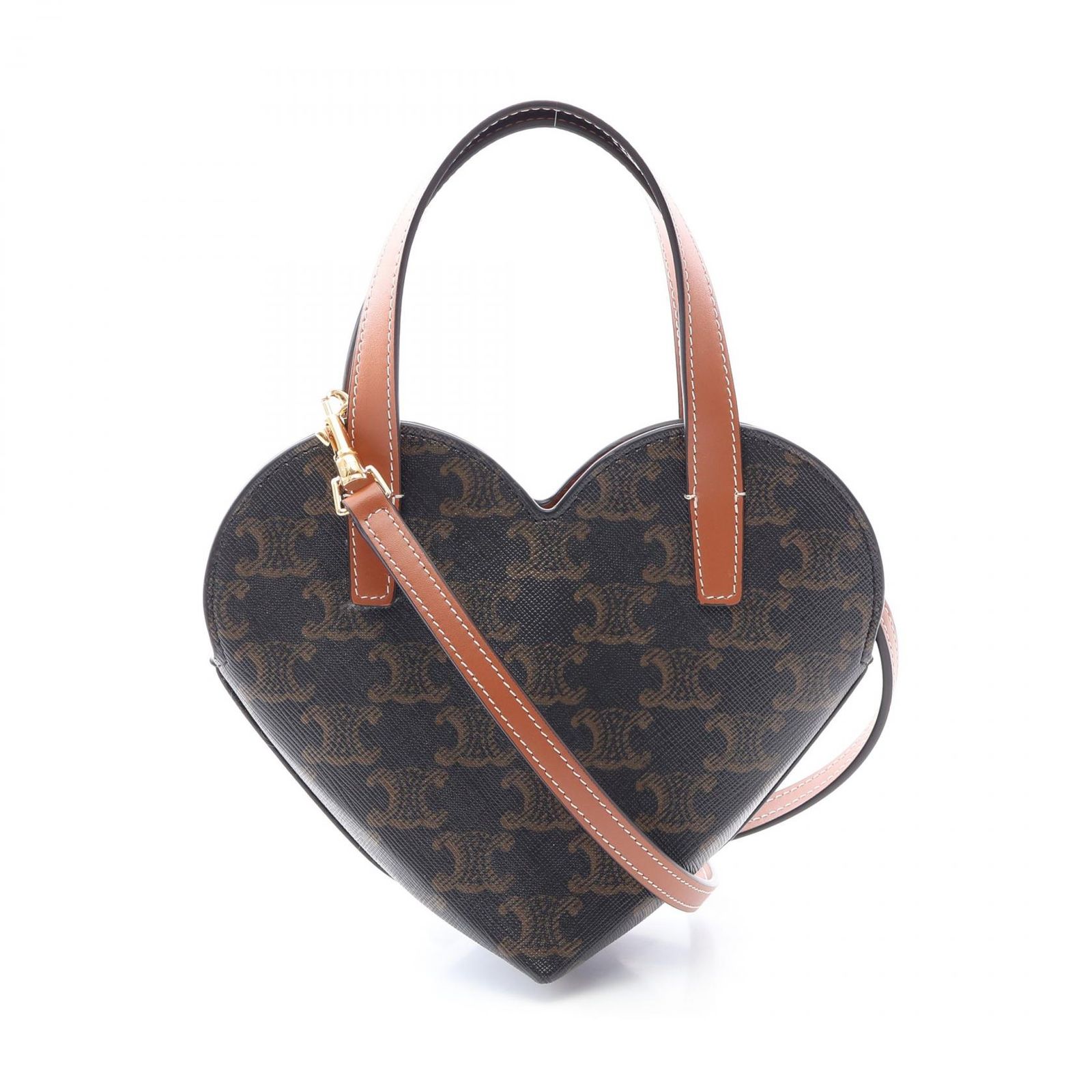 CELINE セリーヌ TEEN COEUR ティーン クール トリオンフ ハート型 ハンドバッグ