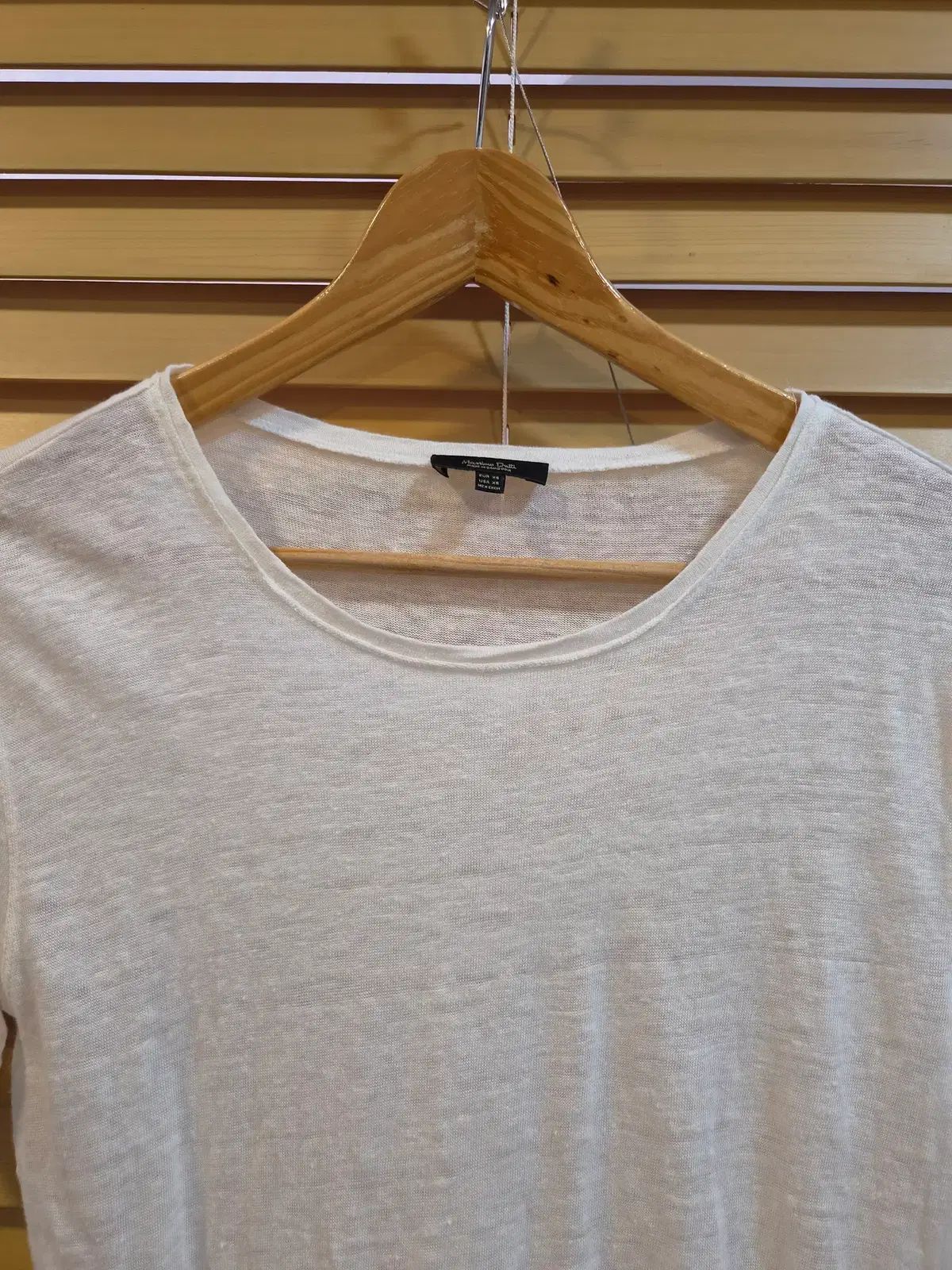 マッシモドゥッティ レディース リネン半袖Tシャツ XSサイズ