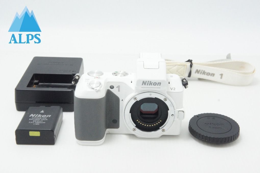 Nikon ニコンカメラ Nikon ニコン 1 V2 ボディ ミラーレス一眼カメラ ホワイト 260623d