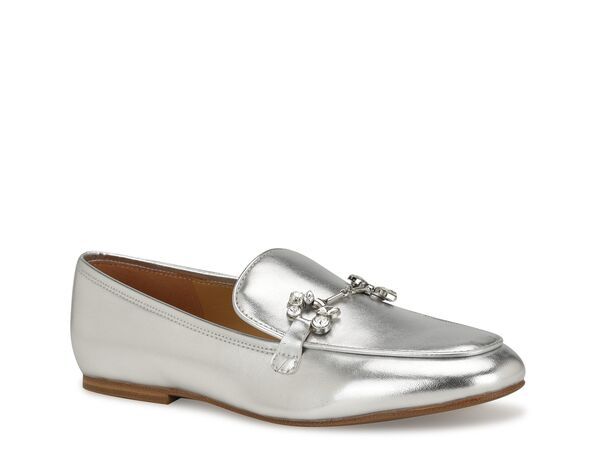ナインウェスト レディース シューズ スリッポン・ローファー Nine West Bennit Loafer Silver Metallic シルバー