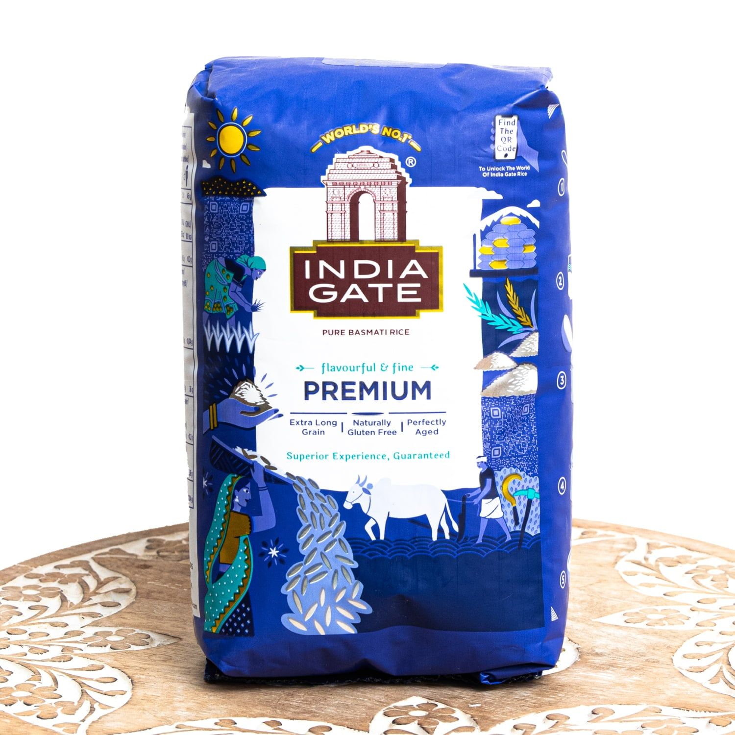 【送料無料・8個セット】インド産 バスマティライス INDIA GATE BASMATI RICE PREMIUM【1K