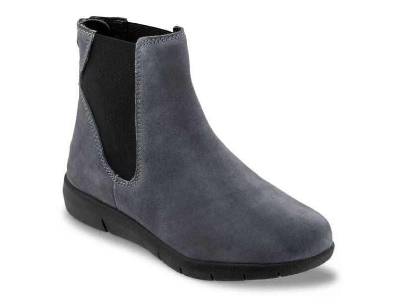 ソフトウォーク レディース シューズ ブーツ・レインブーツ Softwalk Albany Bootie Smoke Suede スモーク