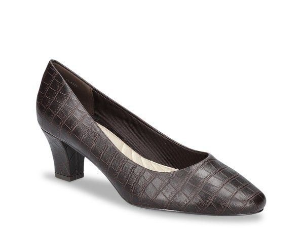 イージーストリート レディース シューズ パンプス Easy Street Ballari Pump Brown Croc Print ブラウン