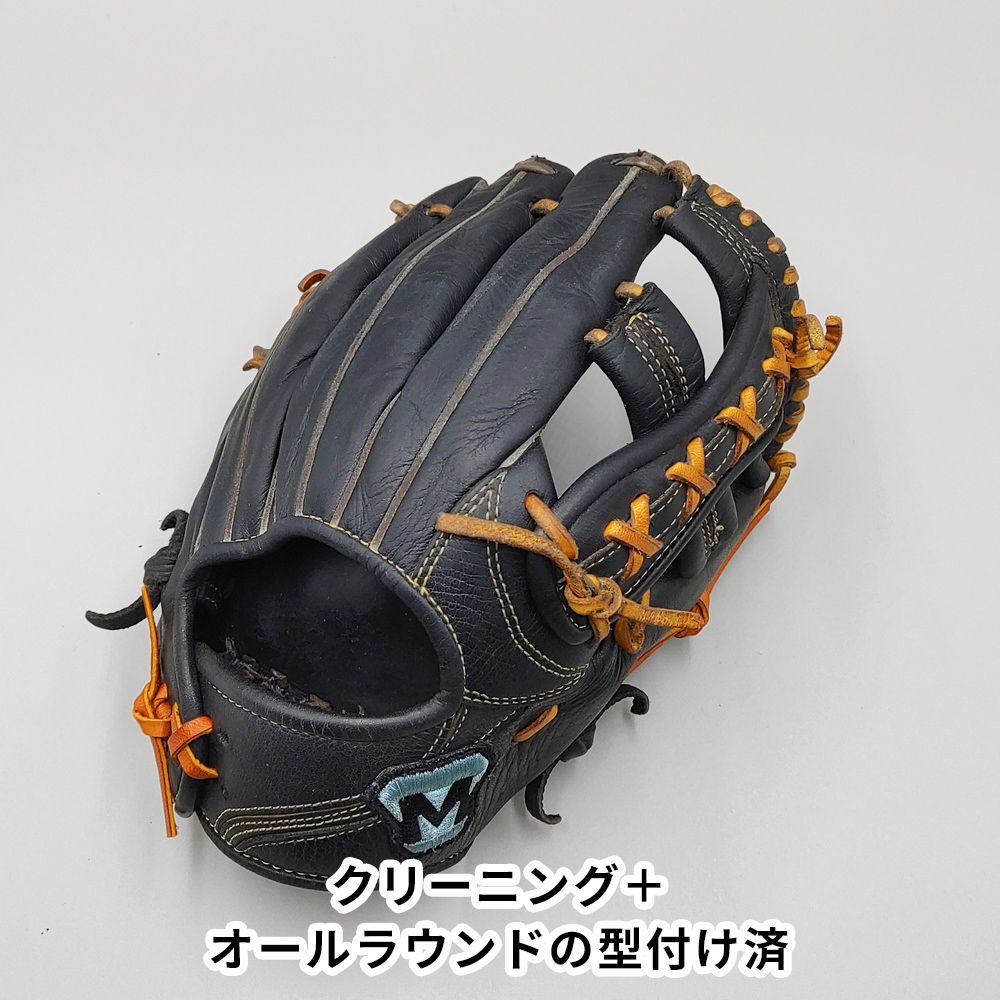 クリーニング済み 】 ミツワタイガー 軟式グローブ / 内野手用 型付け