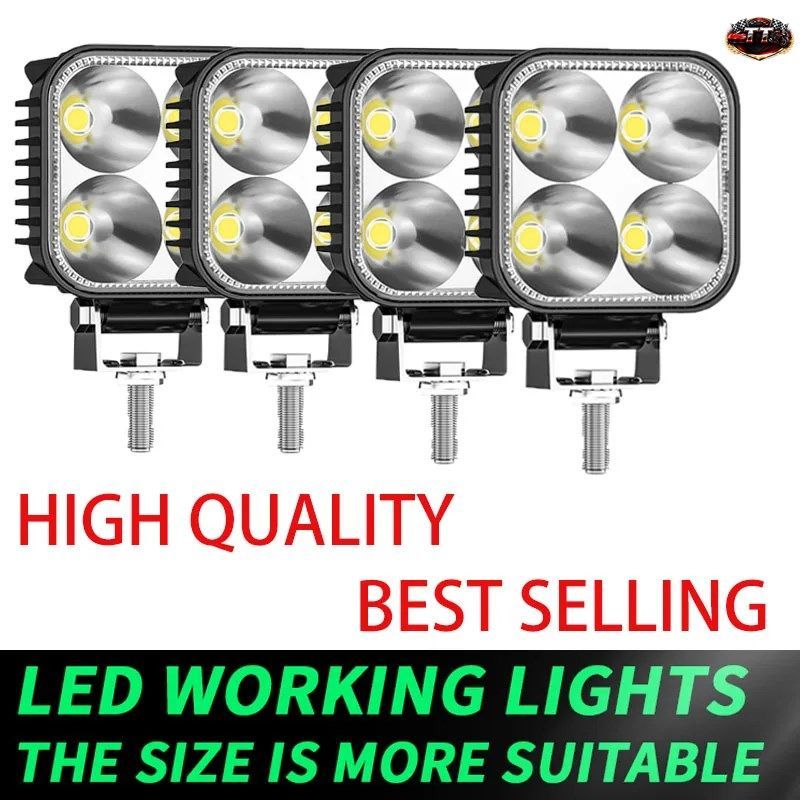 ミニラウンド3インチ7070 4LED照明システム 4LEDドライビングライト 車用作業灯 防水スポットライト 車両 ボート用