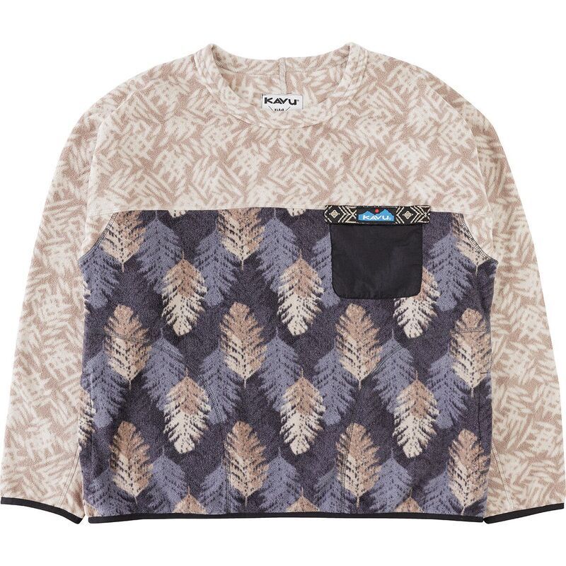 カブー レディース アウター パーカー・スウェット スウェット シャツ KAVU Kelowna Pullover Sweatshirt Womens Leaf Layout