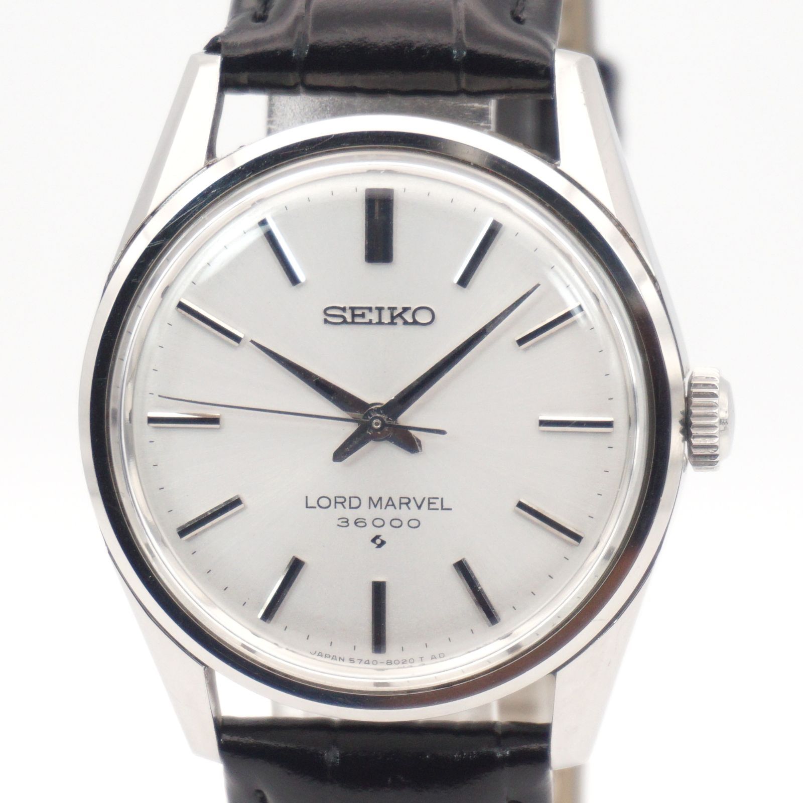 ⭐稼動品 SEIKO セイコー ロードマーベル36000 5740-8000 手巻き ハイビート 36000振動 シルバー文字盤 メンズ ヴィンテージ 腕時計 日本製