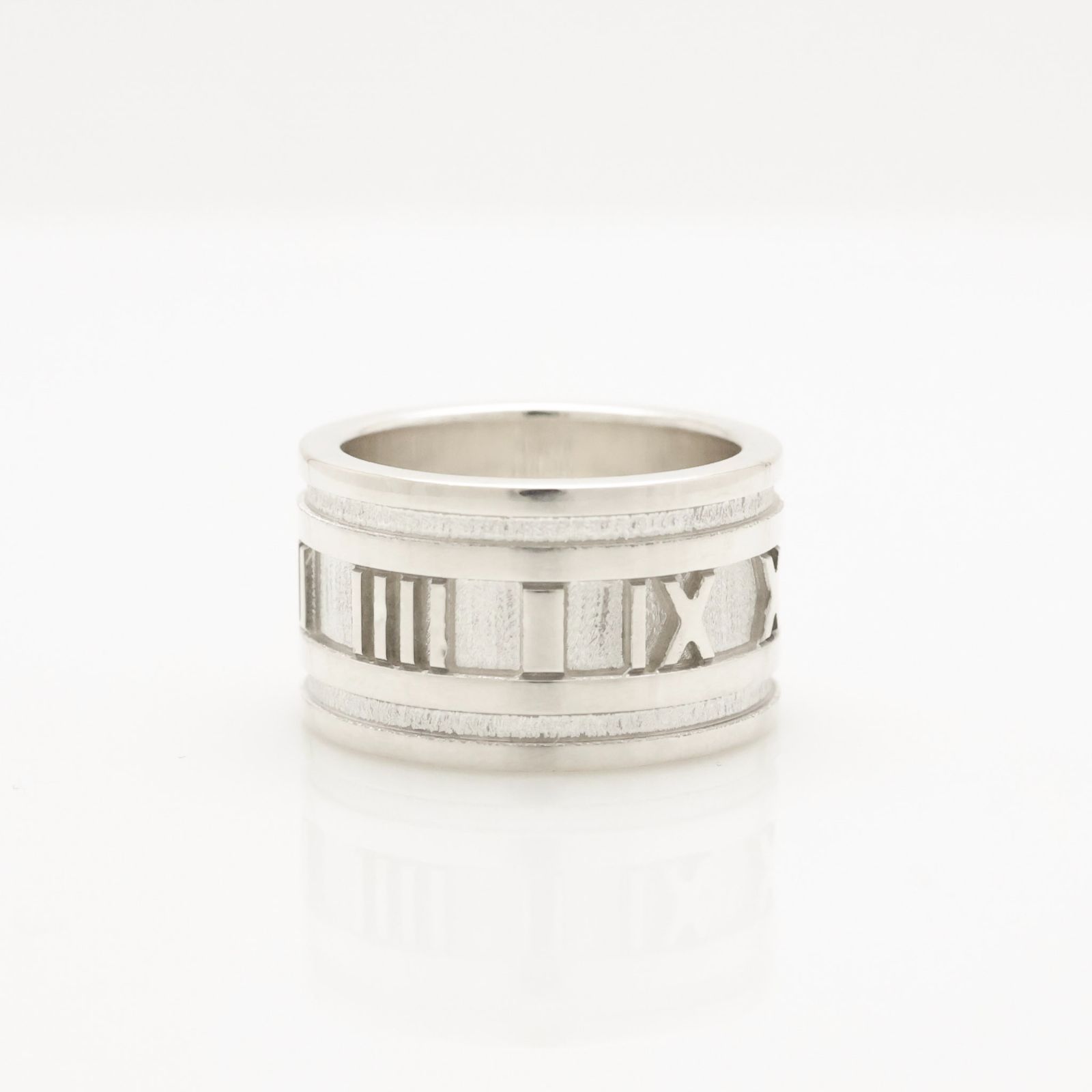 美品】ティファニー TIFFANY＆Co. アトラス ワイド リング 9.5 号