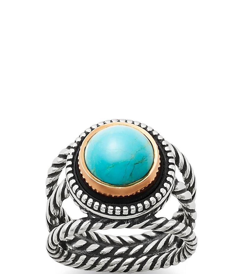 ジェームズ エイヴリー レディース アクセサリー 指輪 James Avery Marjan Sterling Silver Turquoise Ring Sterling Bronze ターコイズ