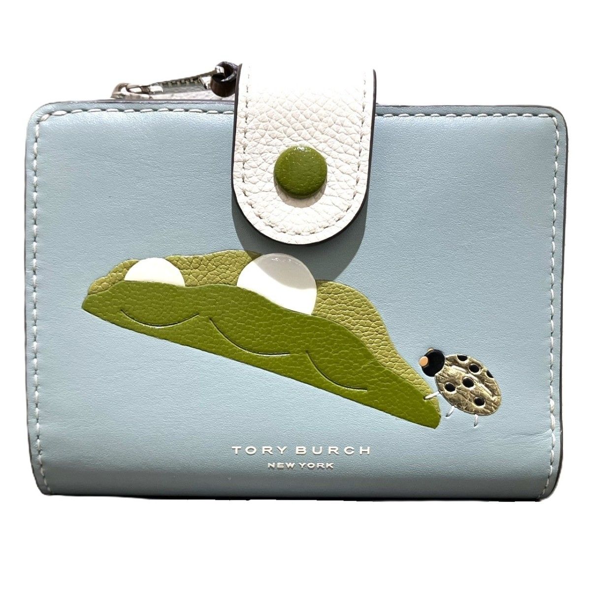 トリーバーチ Tory Burch カラーブロックピーポッドバイフォールドウォレット 二つ折り財布 レザー ユニセックス