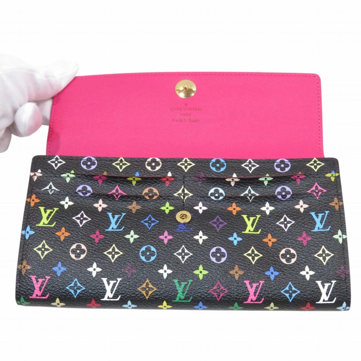 ルイ・ヴィトン LOUIS VUITTON マルチカラー ポルトフォイユ サラ