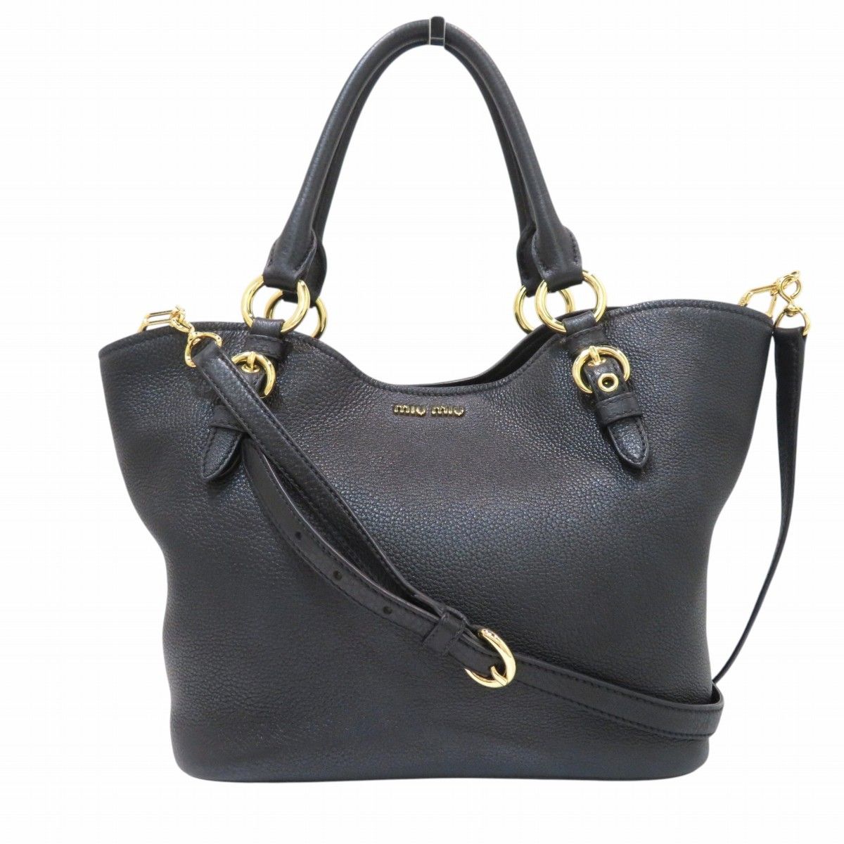 ミュウミュウ MIUMIU 2WAY バッグ ハンドバッグ レザー 5BE886 レディース