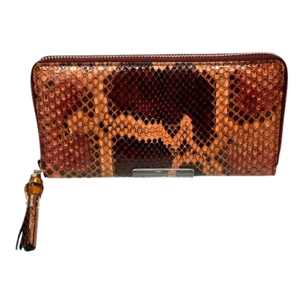 グッチ GUCCI バンブータッセル 長財布 パイソン 307984 レディース 