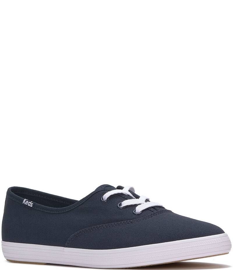 ケッズ レディース ボトムス カジュアルパンツ スニーカー Keds Champion Point Low Canvas Sneakers Navy ネイビー