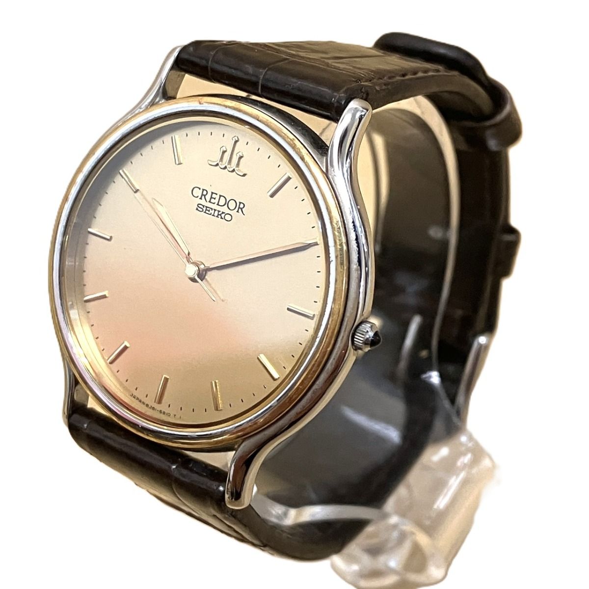 セイコー SEIKO クレドール 腕時計 総重量約23.2g SS 本革 クオーツ