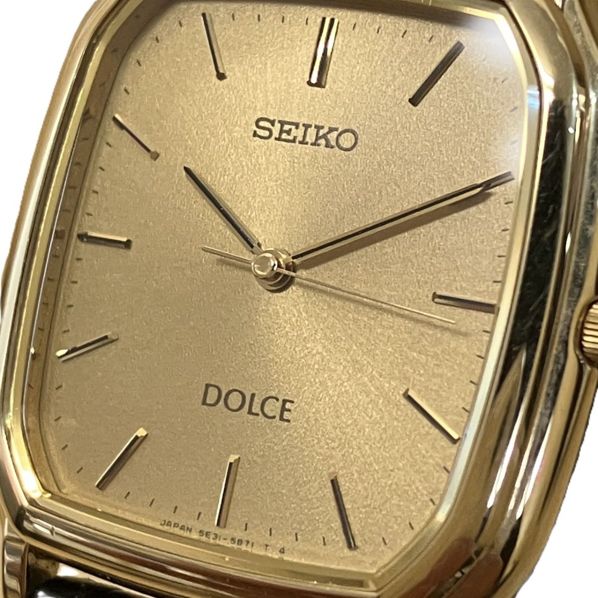 セイコー SEIKO ドルチェ 腕時計 総重量約22.6g GP 本革 クオーツ