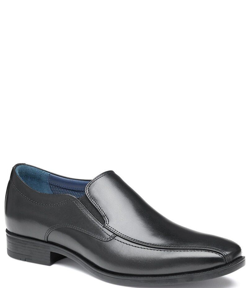 ジョンストンアンドマーフィー メンズ シューズ スリッポン・ローファー オックスフォード レザー Johnston Murphy Mens Gibbons Leather Bike Toe Oxfor