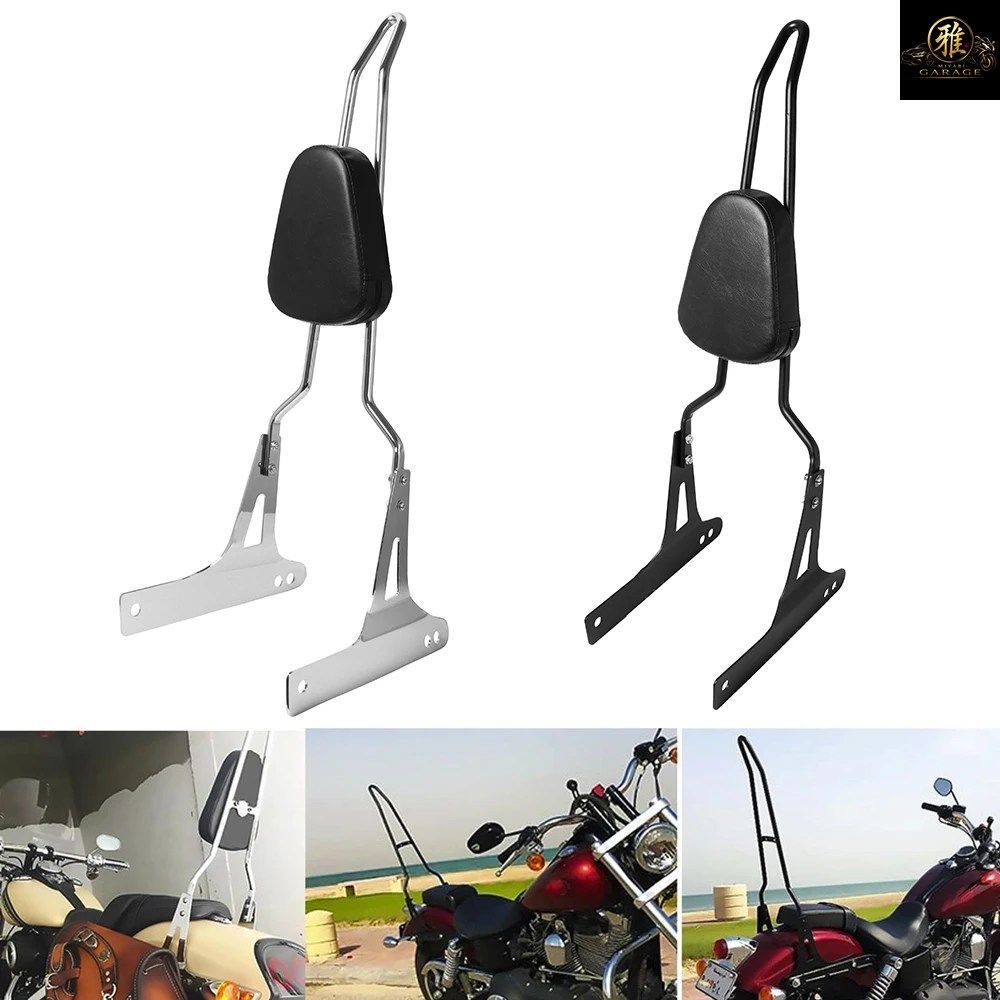 取り外し可能なオートバイ用リアパッセンジャーシーシーバーバックレスト ハーレー ダイナ ストリートボブ FXDB FXD 2006-2016