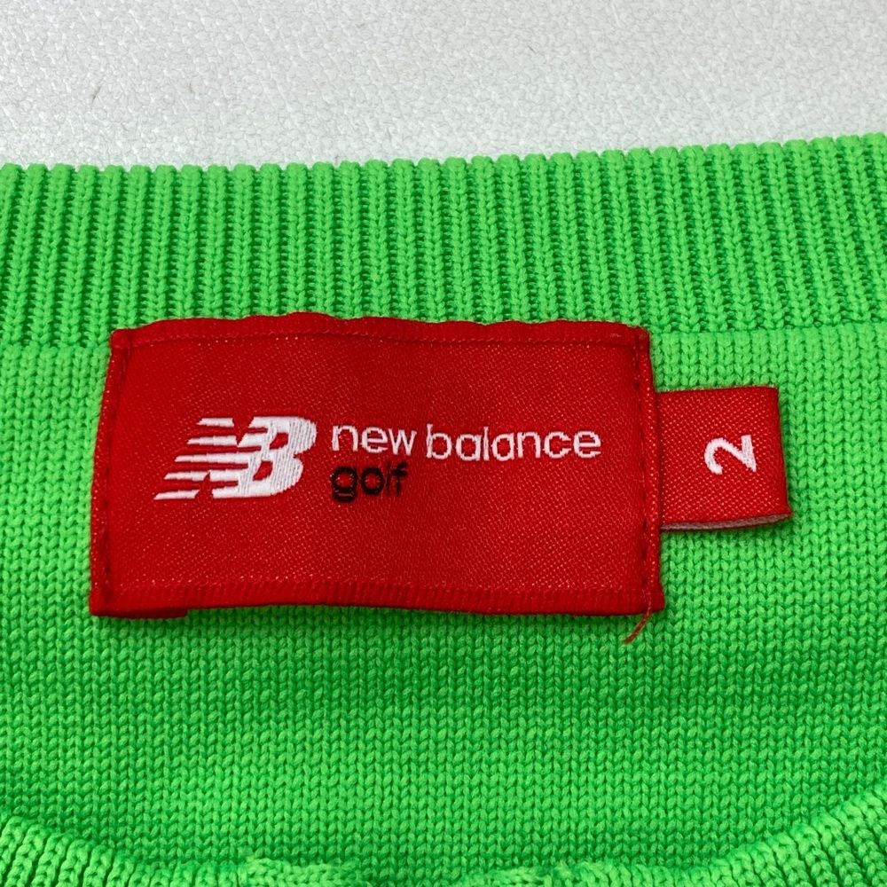 サイズ：2 NEW BALANCE GOLF ニューバランス メッシュ ジップジャケット ショート丈 グリーン系 [240101710456] ゴルフウェア レディース ストスト