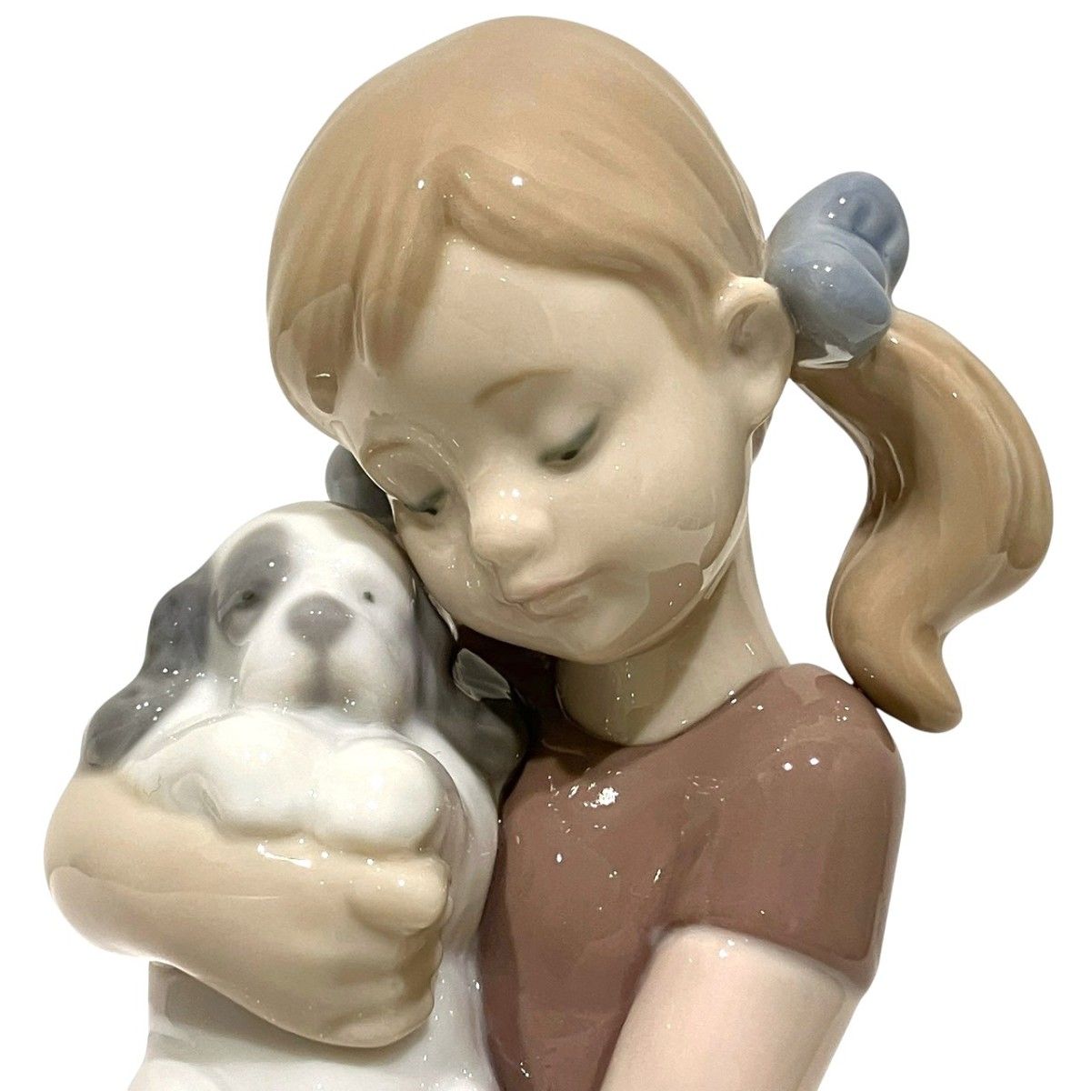 リヤドロ Lladr 女の子と犬 美術品 総重量約542g 陶器 ユニセックス
