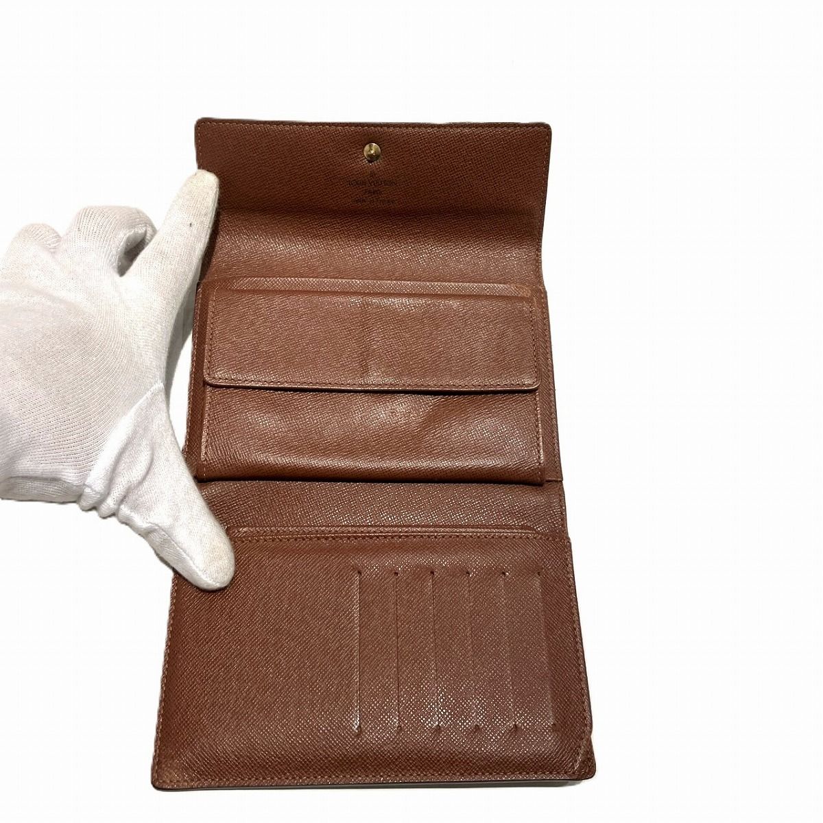 ルイ・ヴィトン LOUIS VUITTON ポルトトレゾール エテュイ シェキエ