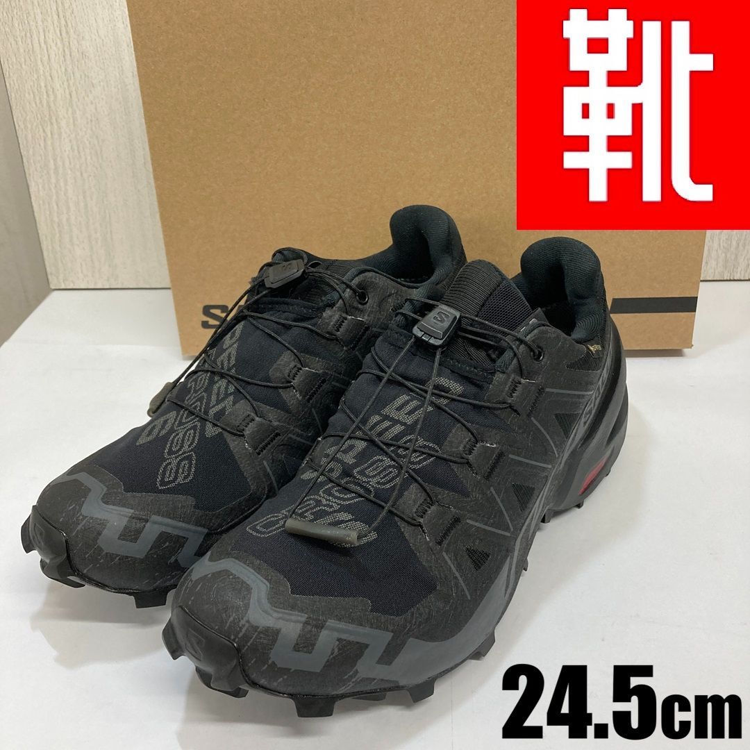 M-931 ■kutsu.com公式■ SALOMON SPEEDCROSS 6 L41743400 ブラック 24.5㎝