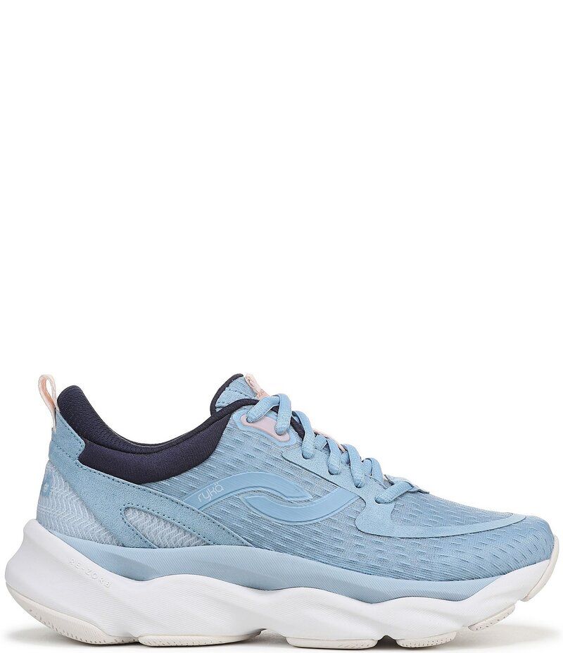 ライカ レディース シューズ スニーカー メッシュ Ryka Womens Rezorb Max Mesh Walking Sneakers Glacier Blue ブルー